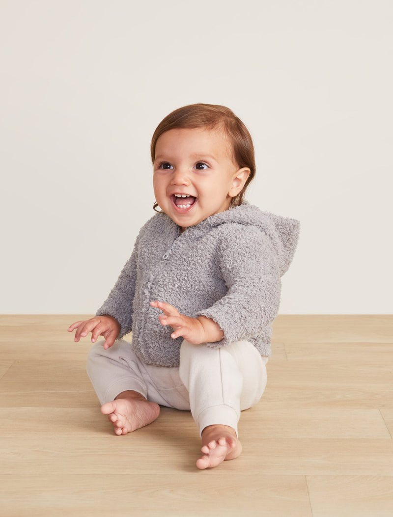BAREFOOT DREAMS COZYCHIC INFANT HOODIE DOVE GRAY