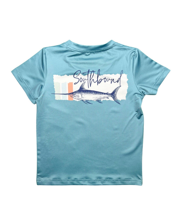 PERFORMANCE TEE STRIPED FISH