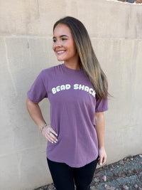 BEAD SHACK BUBBLE LOGO COMFORT COLORS BERRY TEE