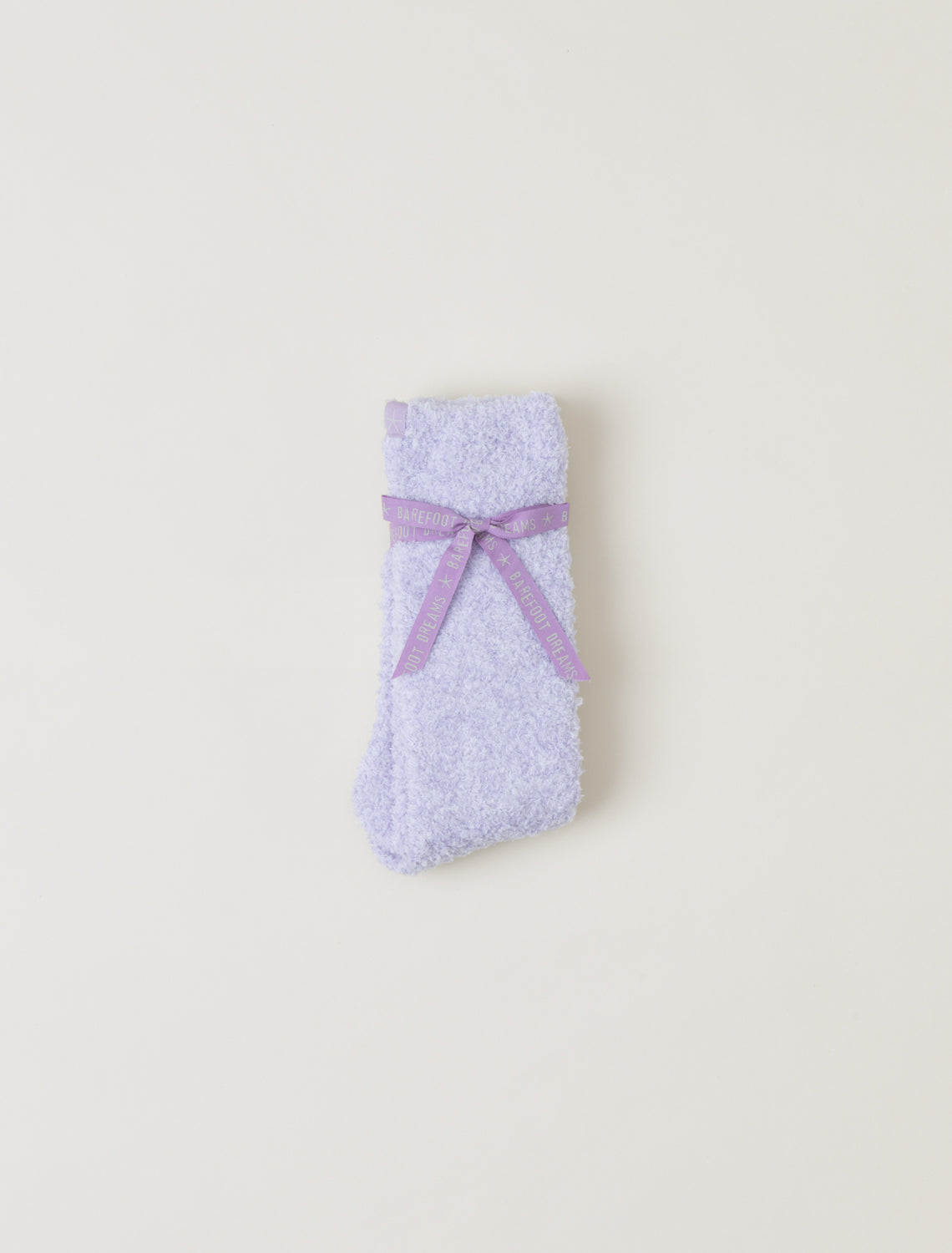 BAREFOOT DREAMS COZYCHIC YOUTH SOCKS HEATHERED LILAC/WHITE