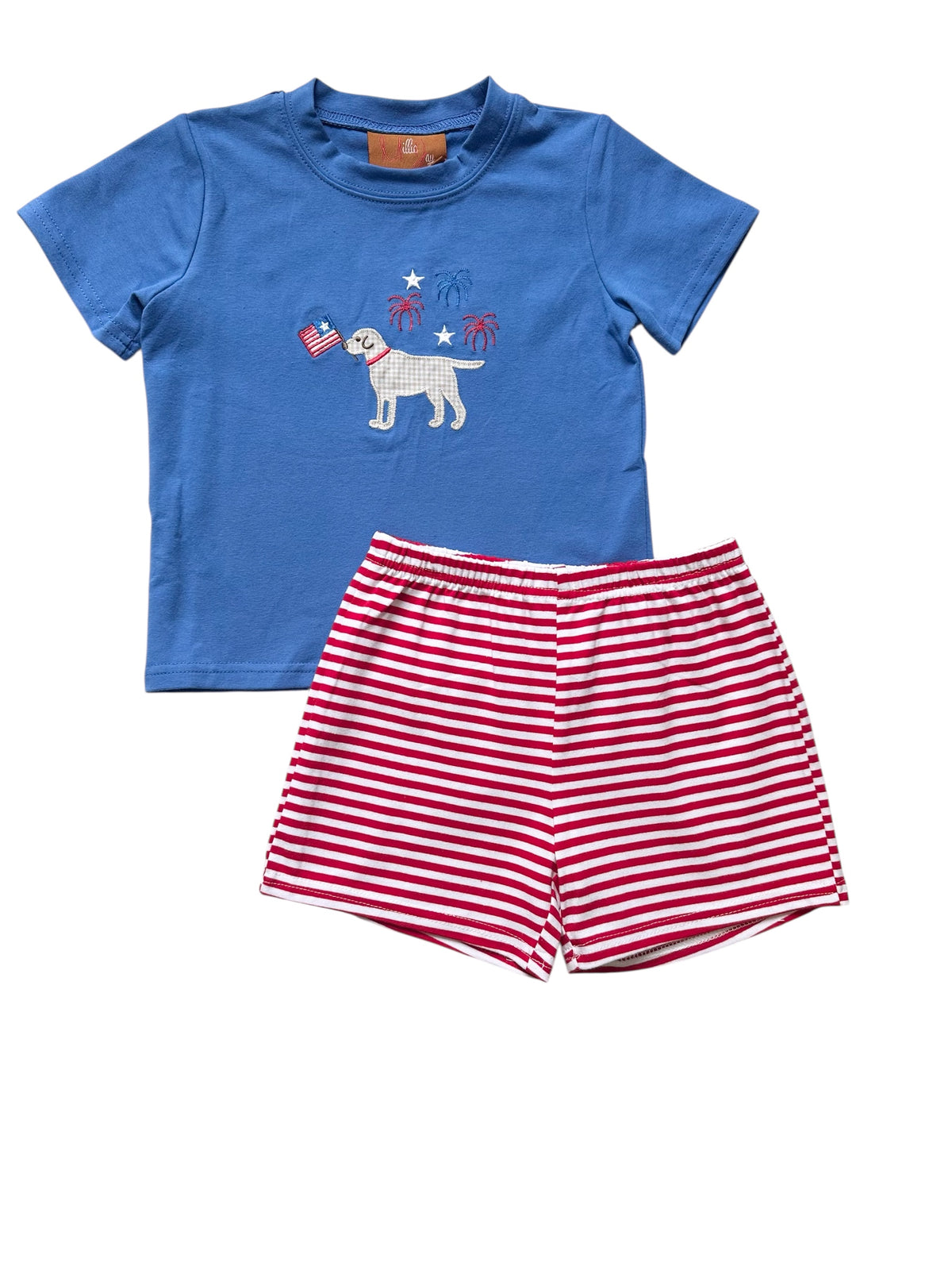 Patriotic Pup Boys Short Set