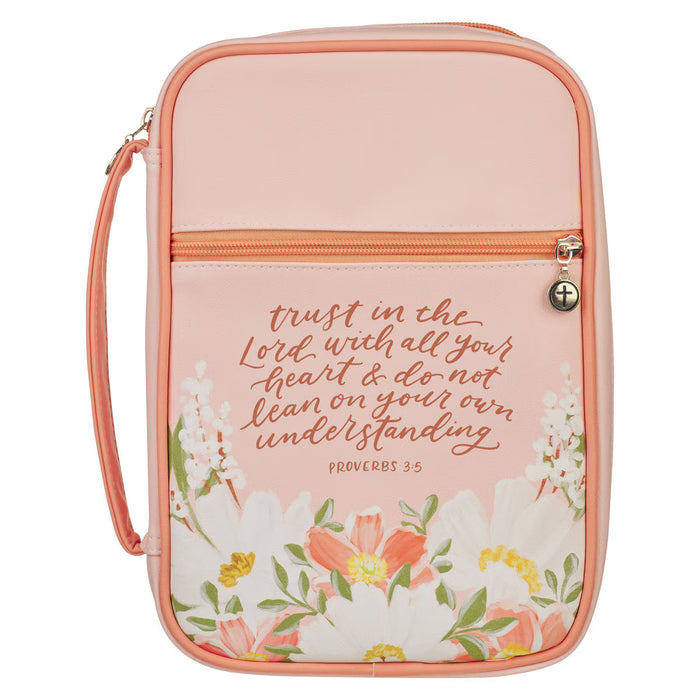 CHRISTIAN ART GIFTS BIBLE COVER PINK FLORAL