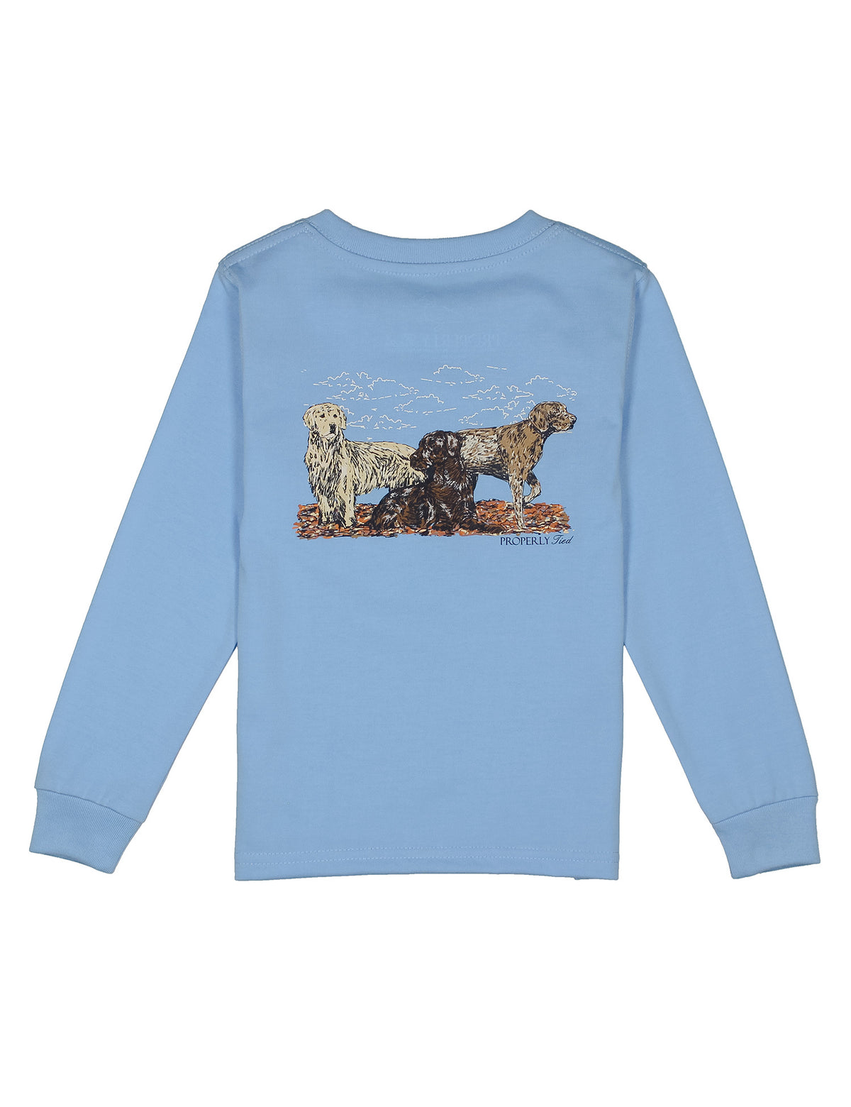 Baby Hunting Dogs LS Light Blue