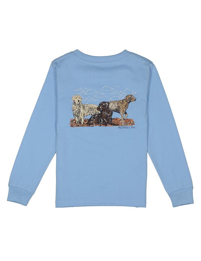 Baby Hunting Dogs LS Light Blue