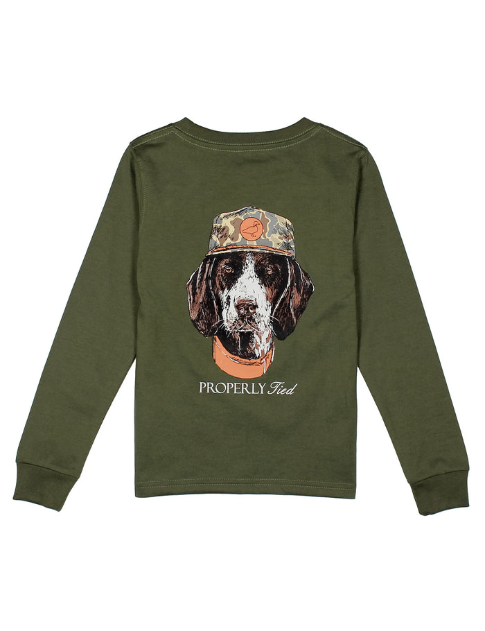 Baby Mans Best Friend LS Olive