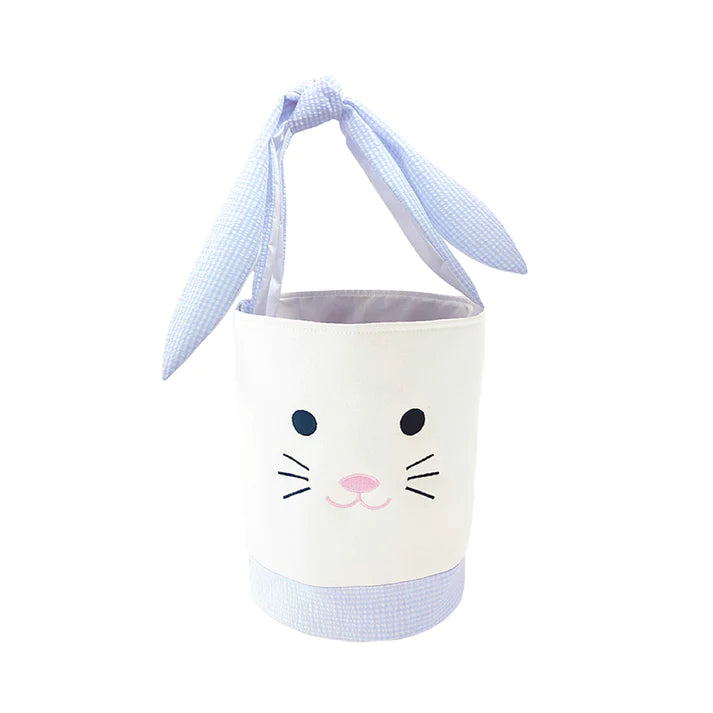 BITS & BOWS EASTER BUNNY BASKET LIGHT BLUE