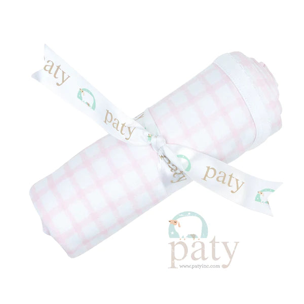 PATY PIMA BLANKET PINK GINGHAM