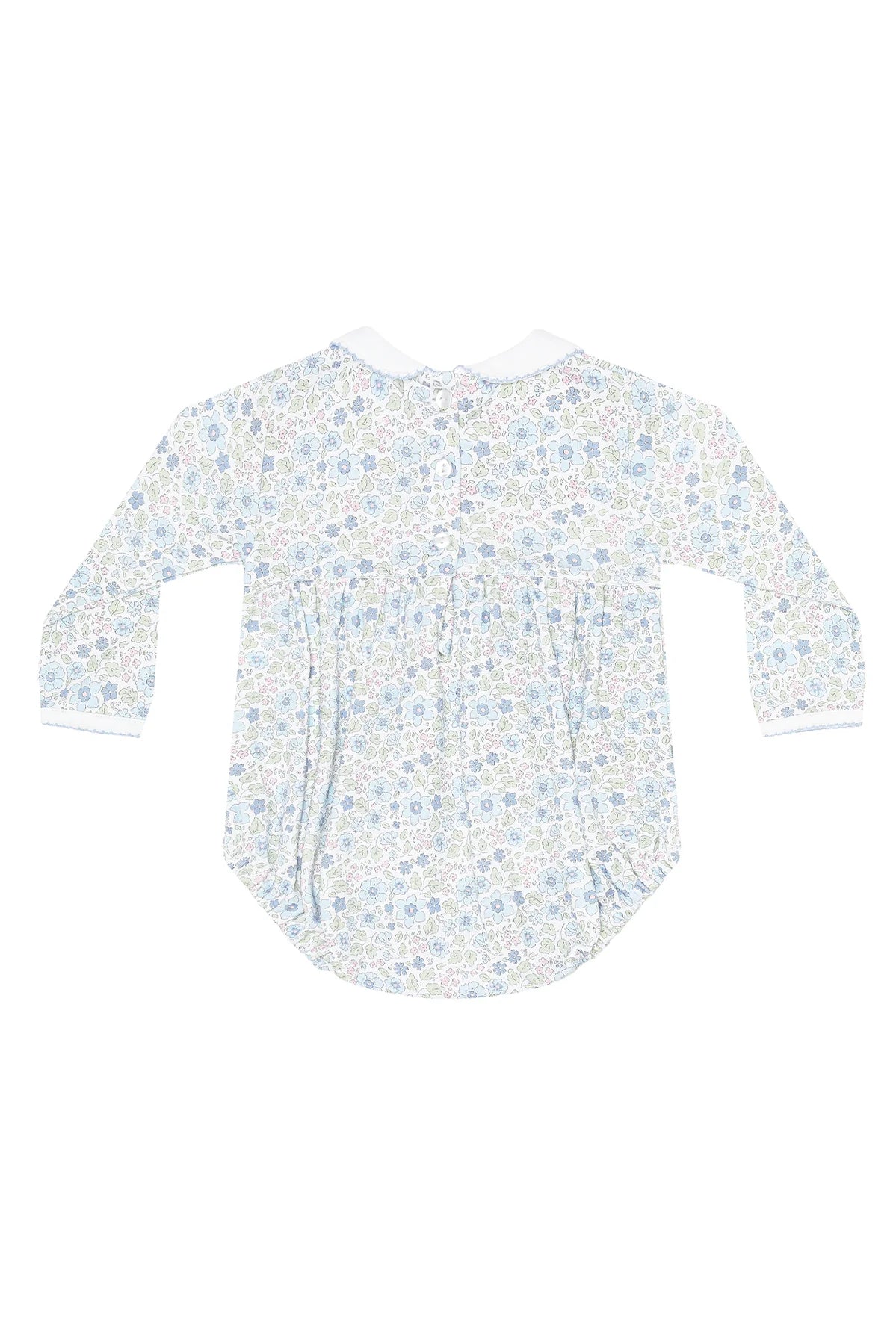 Nellapima Blue Meadow Smocked Bubble Blue