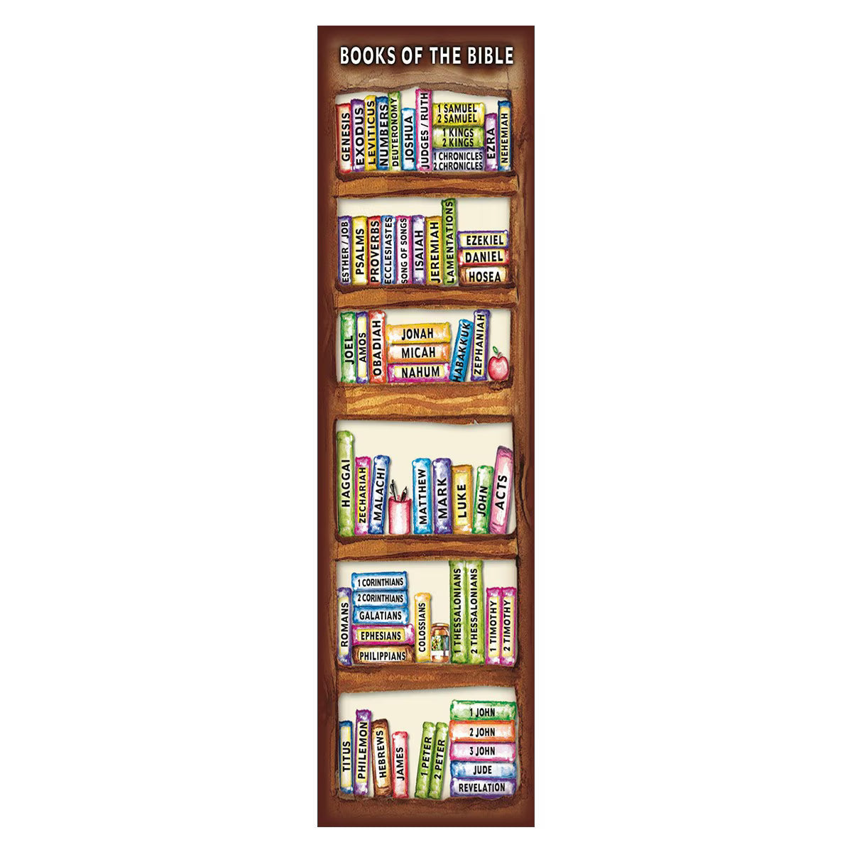 BOOKS OF THE BIBLE  BOOKMARK SET