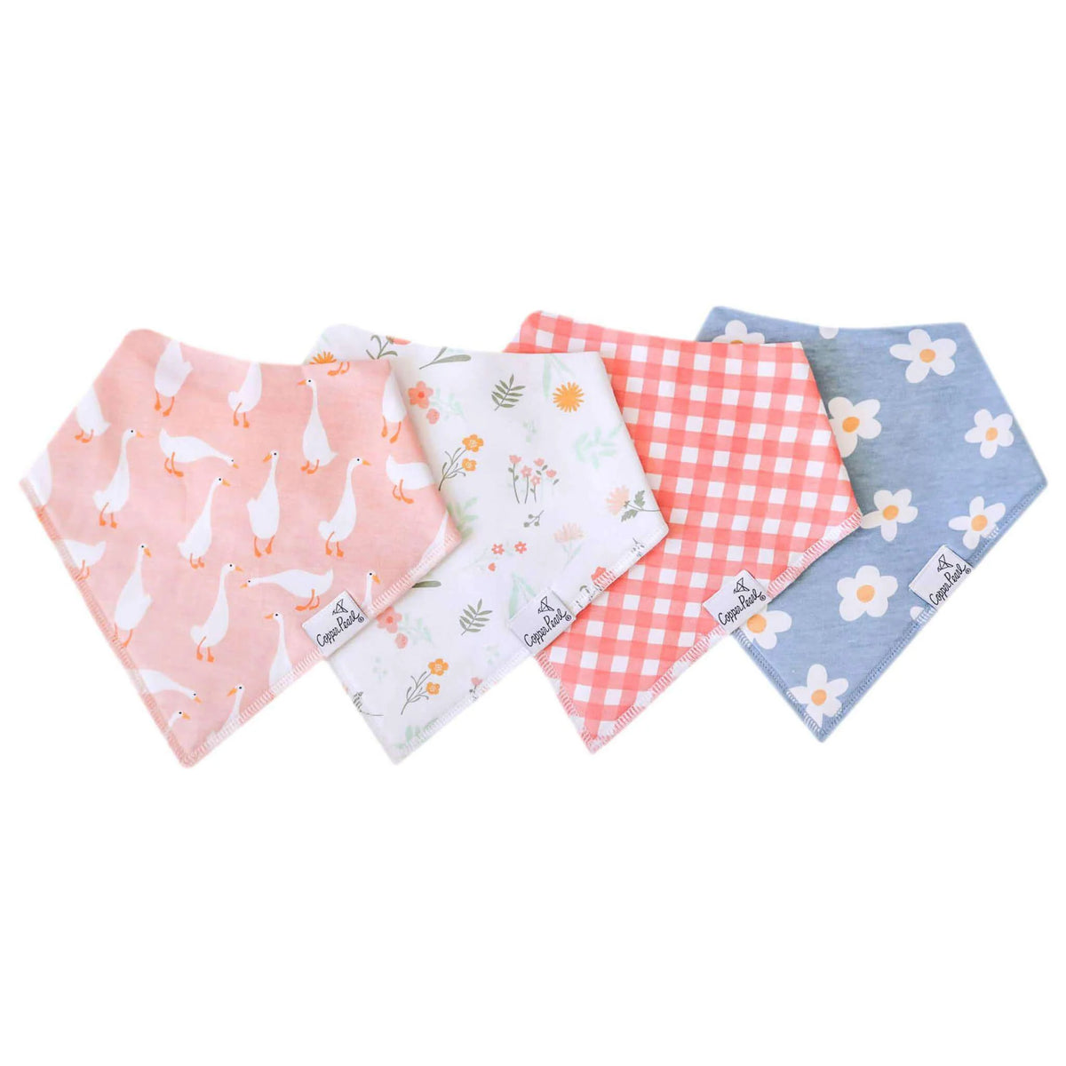 COPPER PEARL GOOSIE BIBS SET