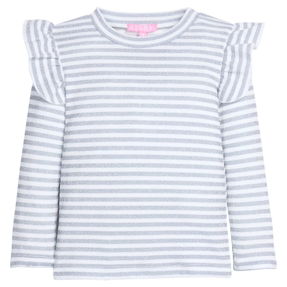 BISBY SADIE TOP SILVER STRIPE