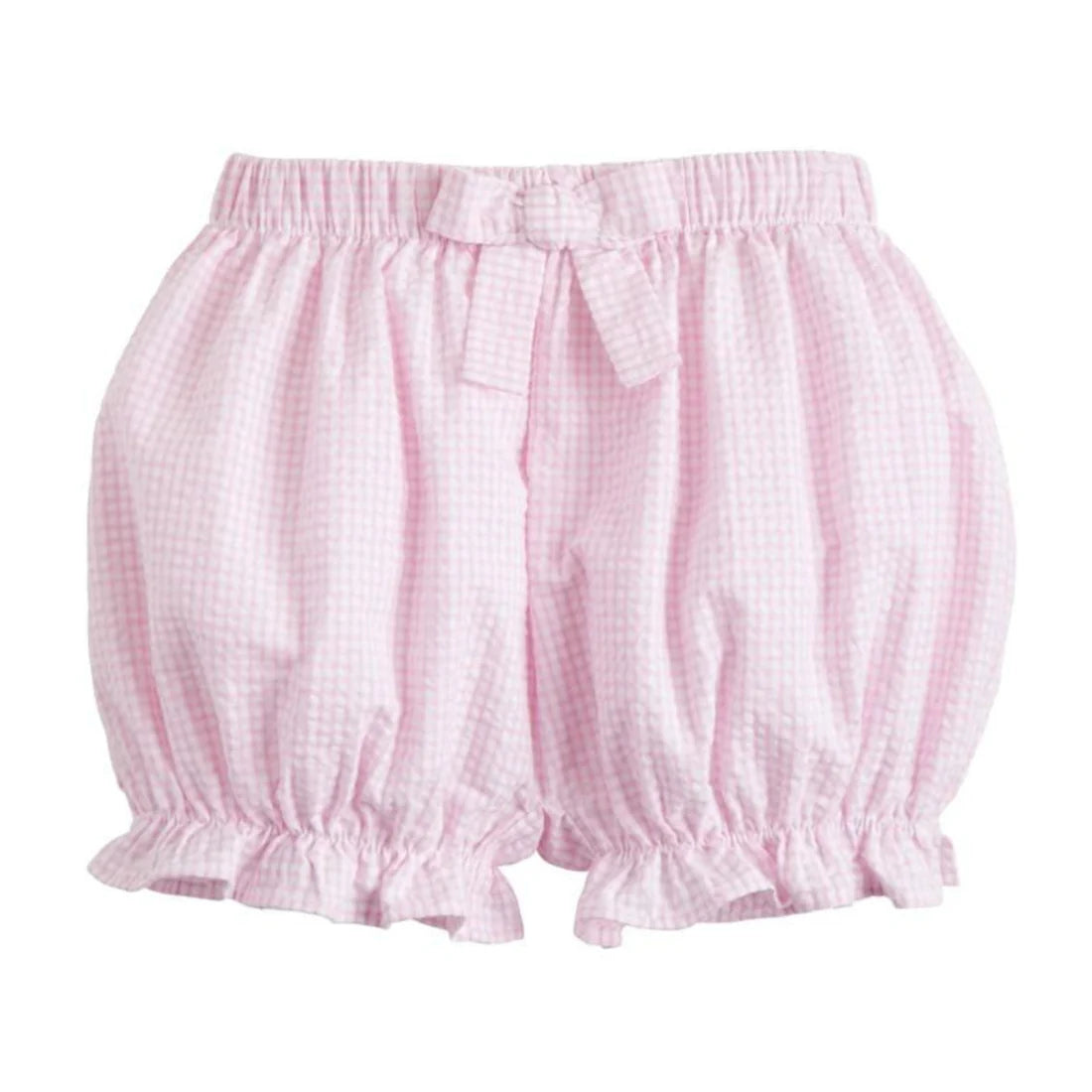 LITTLE ENGLISH BOW BLOOMERS LIGHT PINK GINGHAM