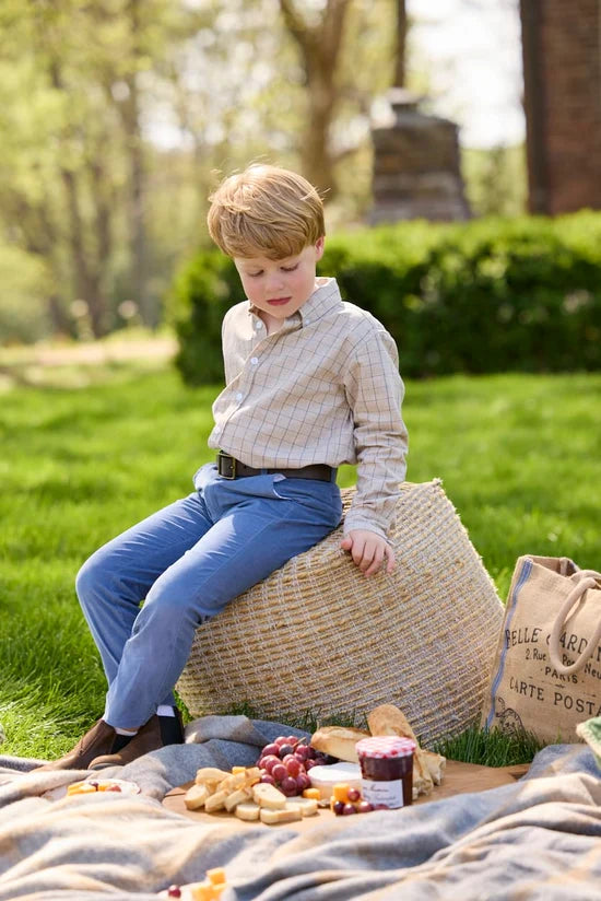 Little English Button Down Shirt Durham WIndowpane