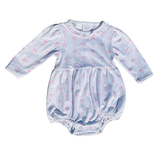 MAGNOLIA BABY AMELIAS CLASSIC PINK LS BUBBLE