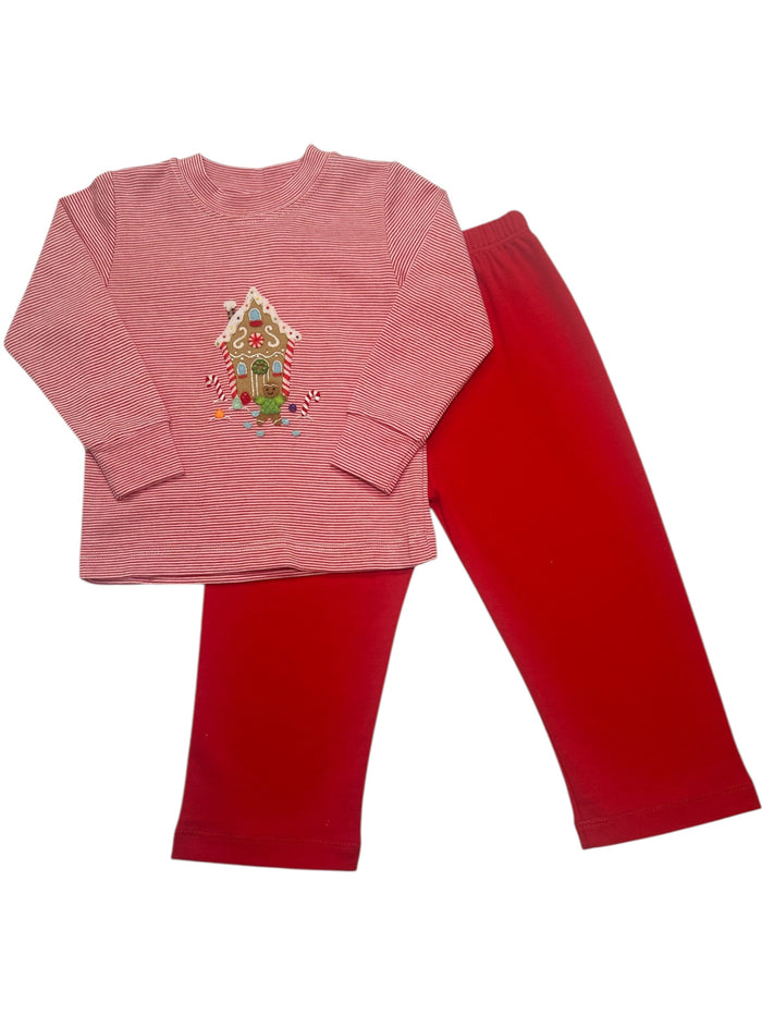 SQUIGGLES RED GIN GEE'S HOUSE PANT SET