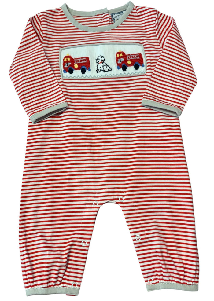 Rescue Squad Smocked Romper