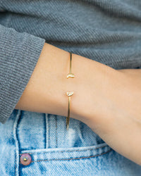 Dainty Connection Cuff - Balance- Yin & Yang