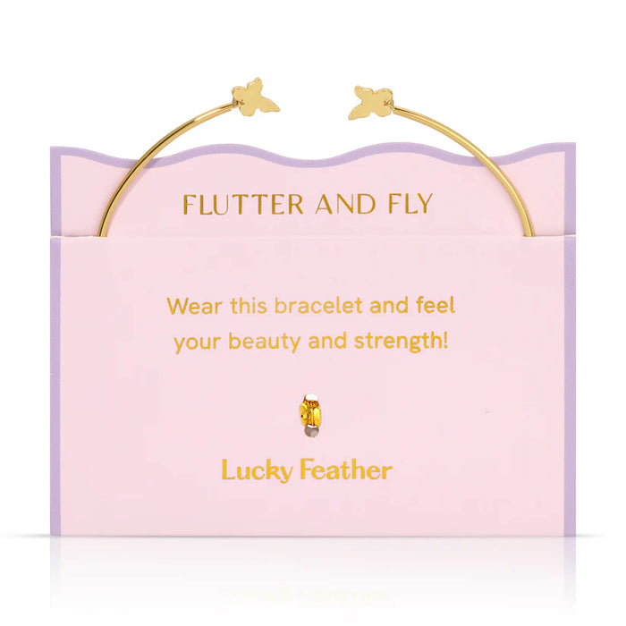 Dainty Connection Cuff - Flutter and Fly- Double Butterflies