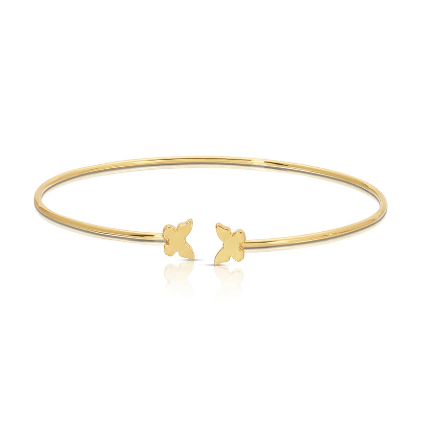 Dainty Connection Cuff - Flutter and Fly- Double Butterflies