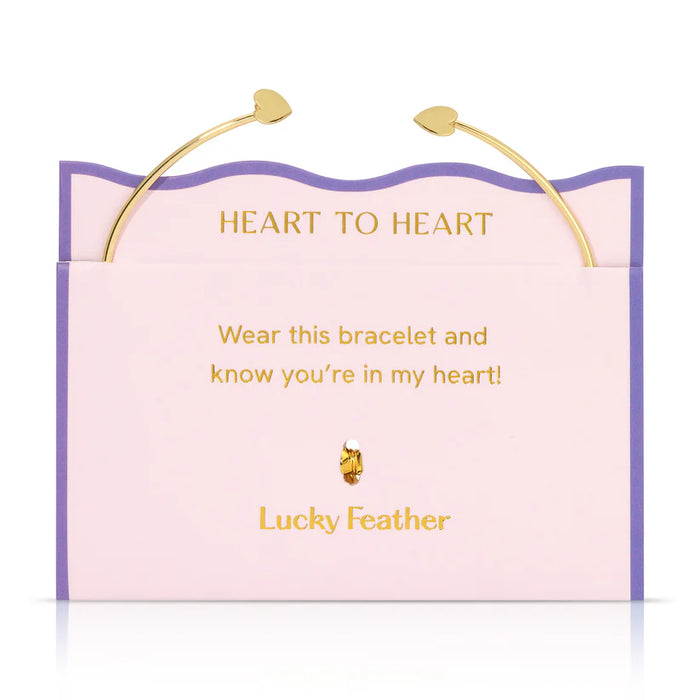 Dainty Connection Cuff - Heart to Heart- Double Hearts