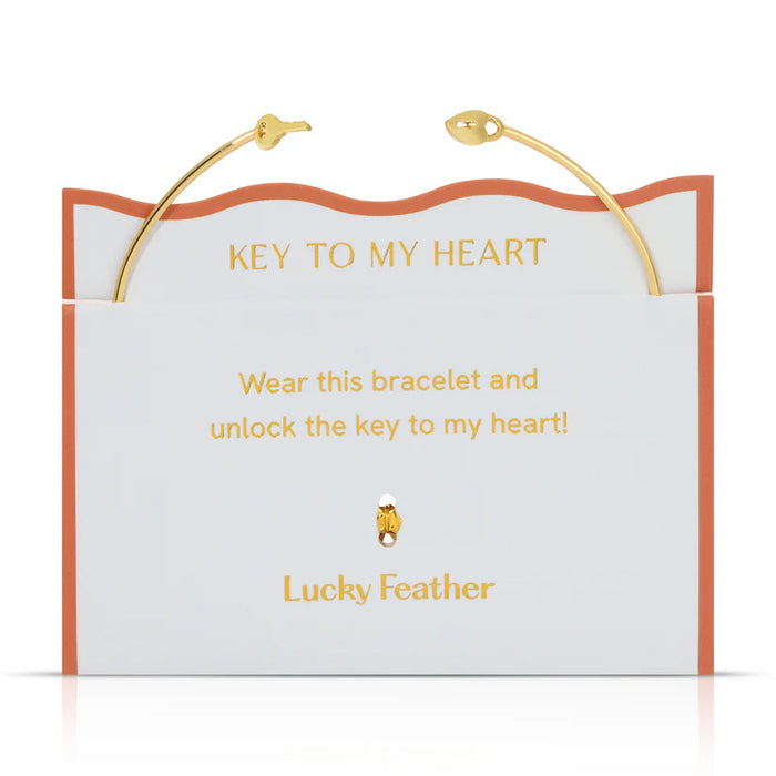 Dainty Connection Cuff - Key to my Heart- Lock & Key