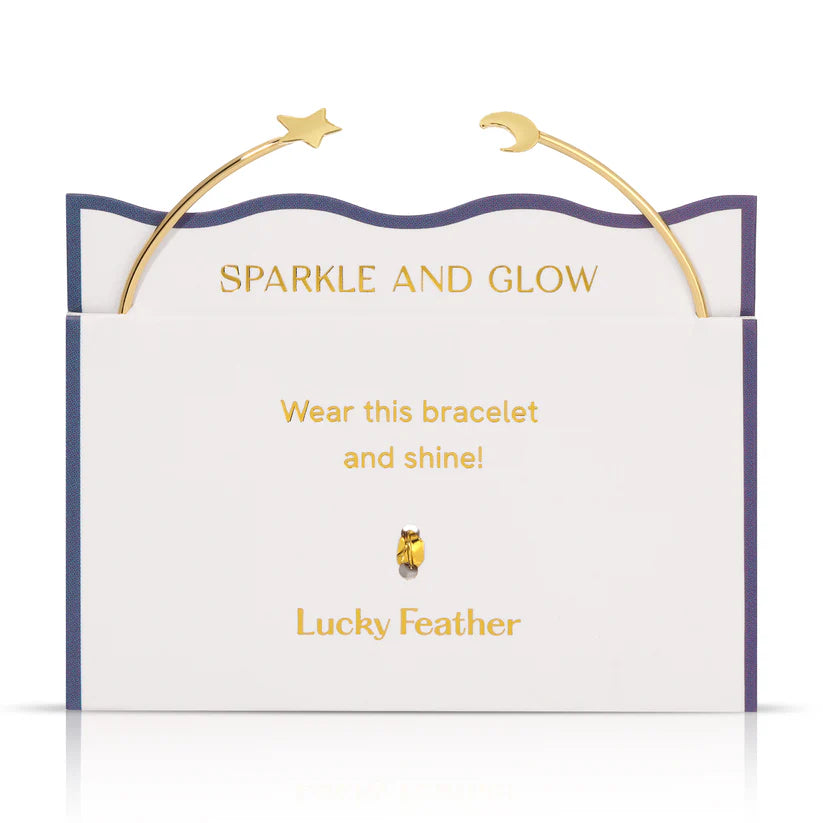 Dainty Connection Cuff - Sparkle & Glow- Moon & Star