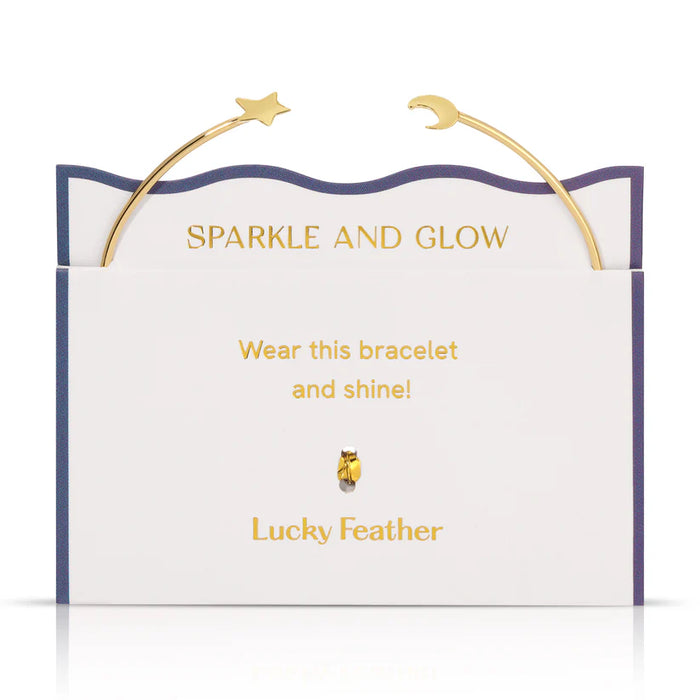 Dainty Connection Cuff - Sparkle & Glow- Moon & Star
