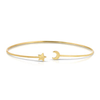 Dainty Connection Cuff - Sparkle & Glow- Moon & Star