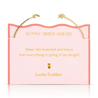 Dainty Connection Cuff - Sunny Skies - Sun & Rainbow