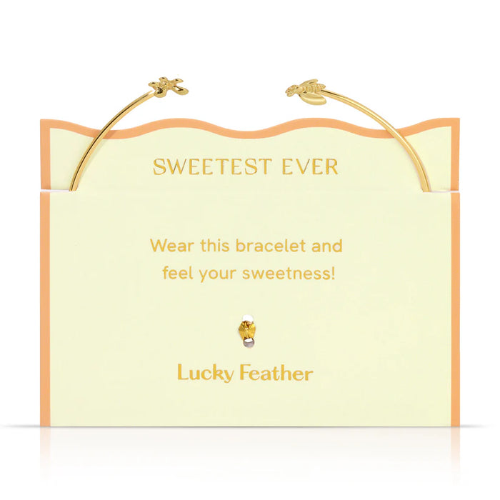 Dainty Connection Cuff - Sweetest Ever - Flower & Bee