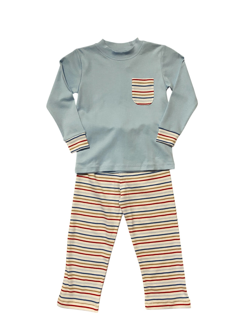 SQUIGGLES PRIMARY STRIPE CUFF SLEEVE SET