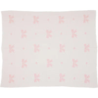 POLKA DOT AND BOW BLANKET