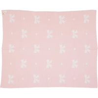 POLKA DOT AND BOW BLANKET