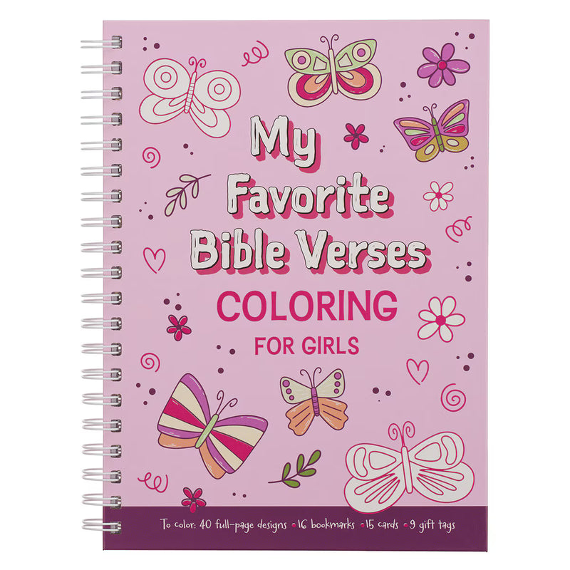 CHRISTIAN ART GIFTS MY FAVORITE BIBLE VERSES COLORING BOOK