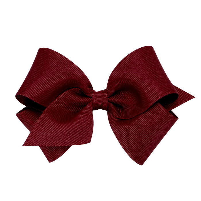 WEE ONES GROSGRAIN CURRANT BOW CRN