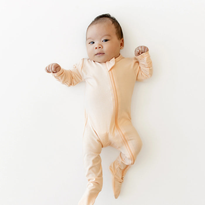 KYTE BABY ZIPPERED FOOTIE IN CANYON