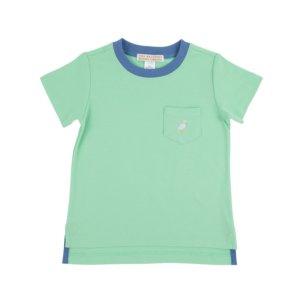 TBBC CARTER CREWNECK GRACE BAY GREEN WITH BARBADOS BLUE