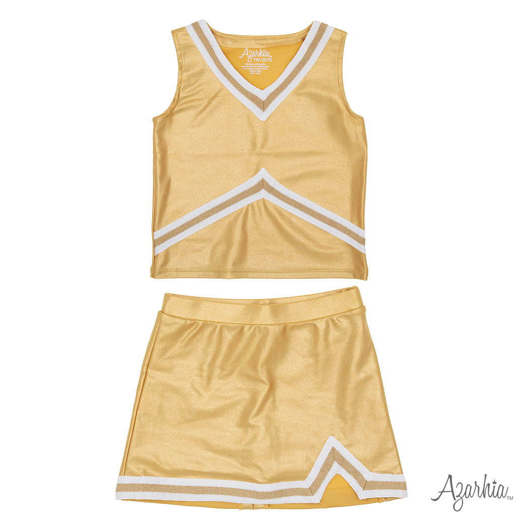 Shimmer Cheer Suit in Gold