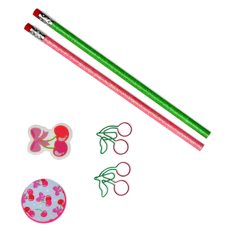 ISCREAM CHEERFUL CHERRIES STATIONERY SET