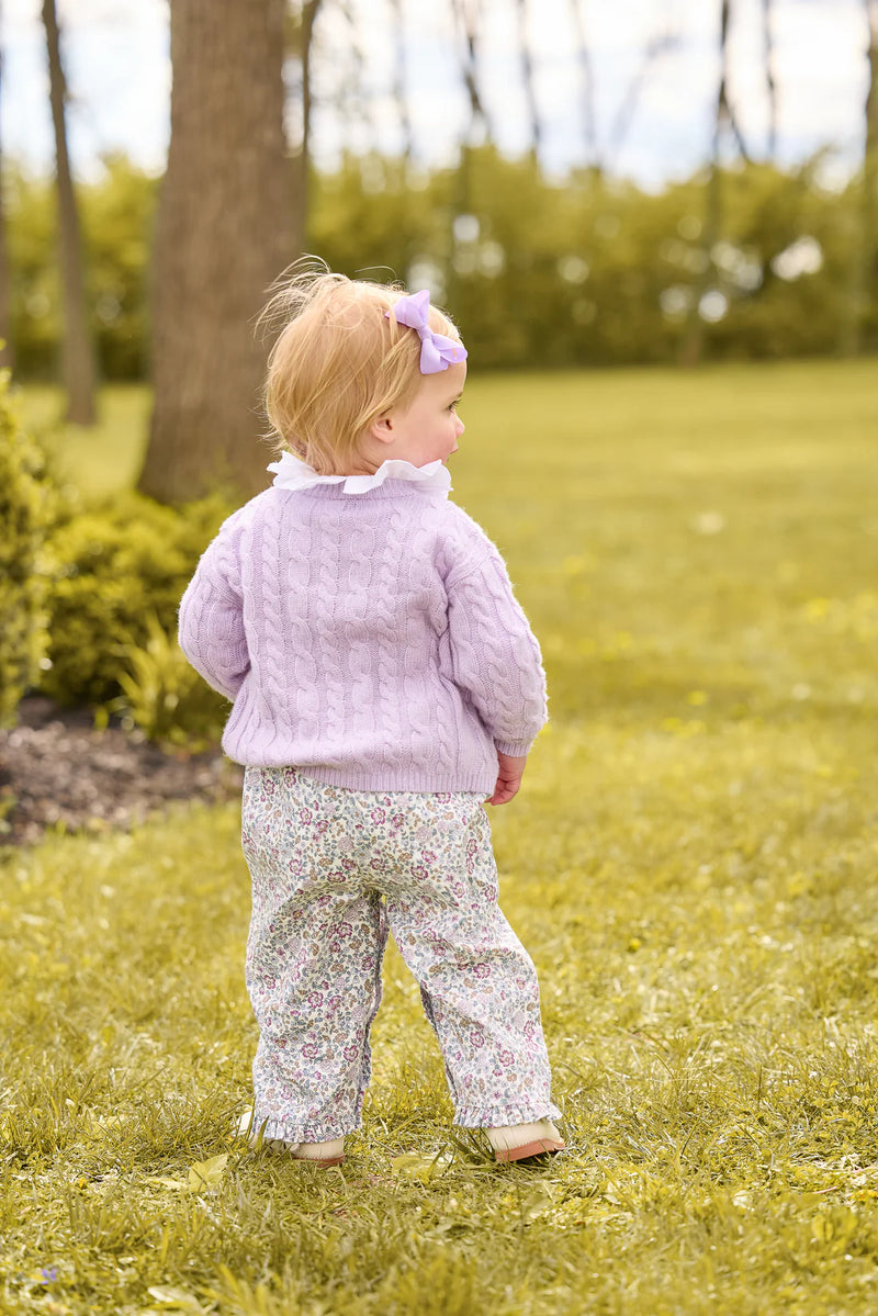 LITTLE ENGLISH RUFFLED OVERALL MARGAUX FLORAL