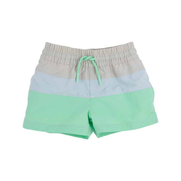 TBBC COUNTRY CLUB COLORBLOCK TRUNK SANDY SRPINGS STONE/BUCKHEAD BLUE/GRACE BAY GREEN