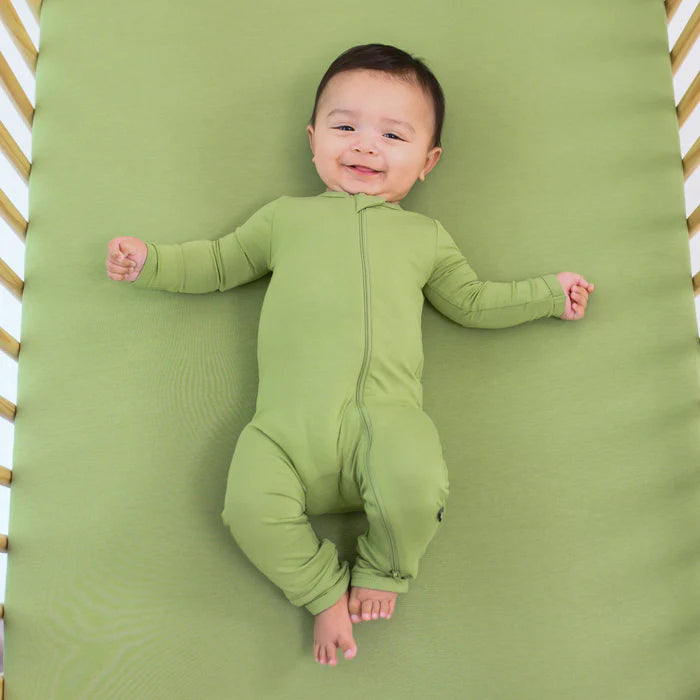 KYTE BABY ZIPPERED ROMPER IN HONA