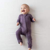 KYTE BABY ZIPPERED ROMPER IN CURRANT