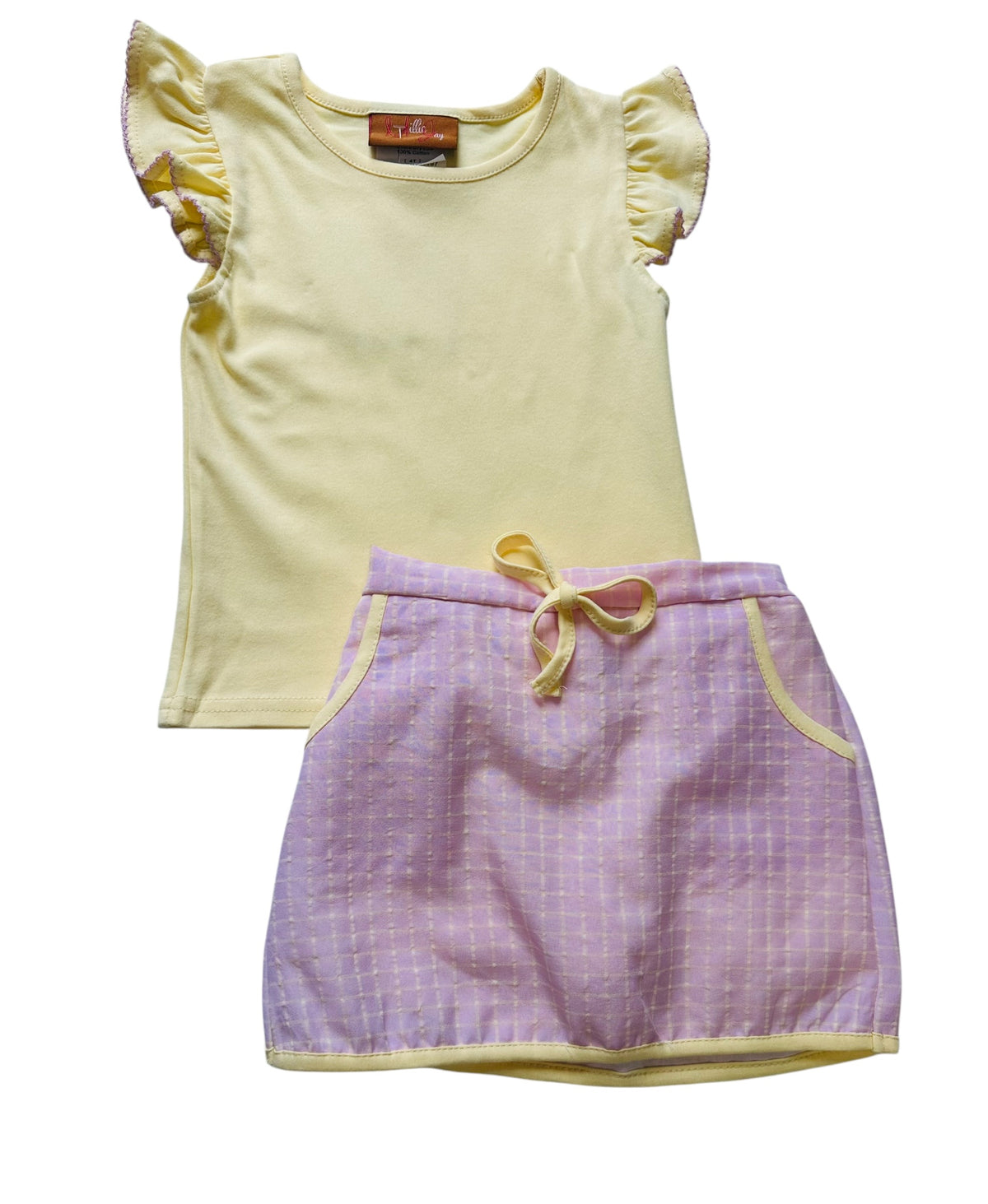 Remi Skort Set Yellow & Pink