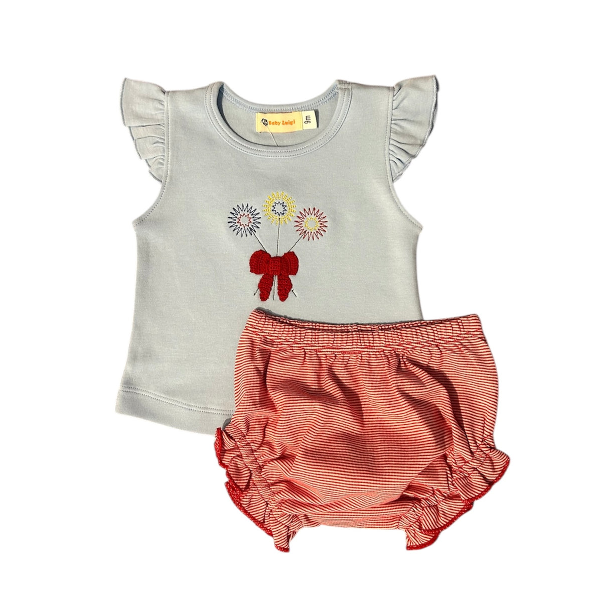 PINWHEEL BOW BLOOMER SET