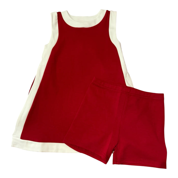 Skylar Dress and Shorts Red