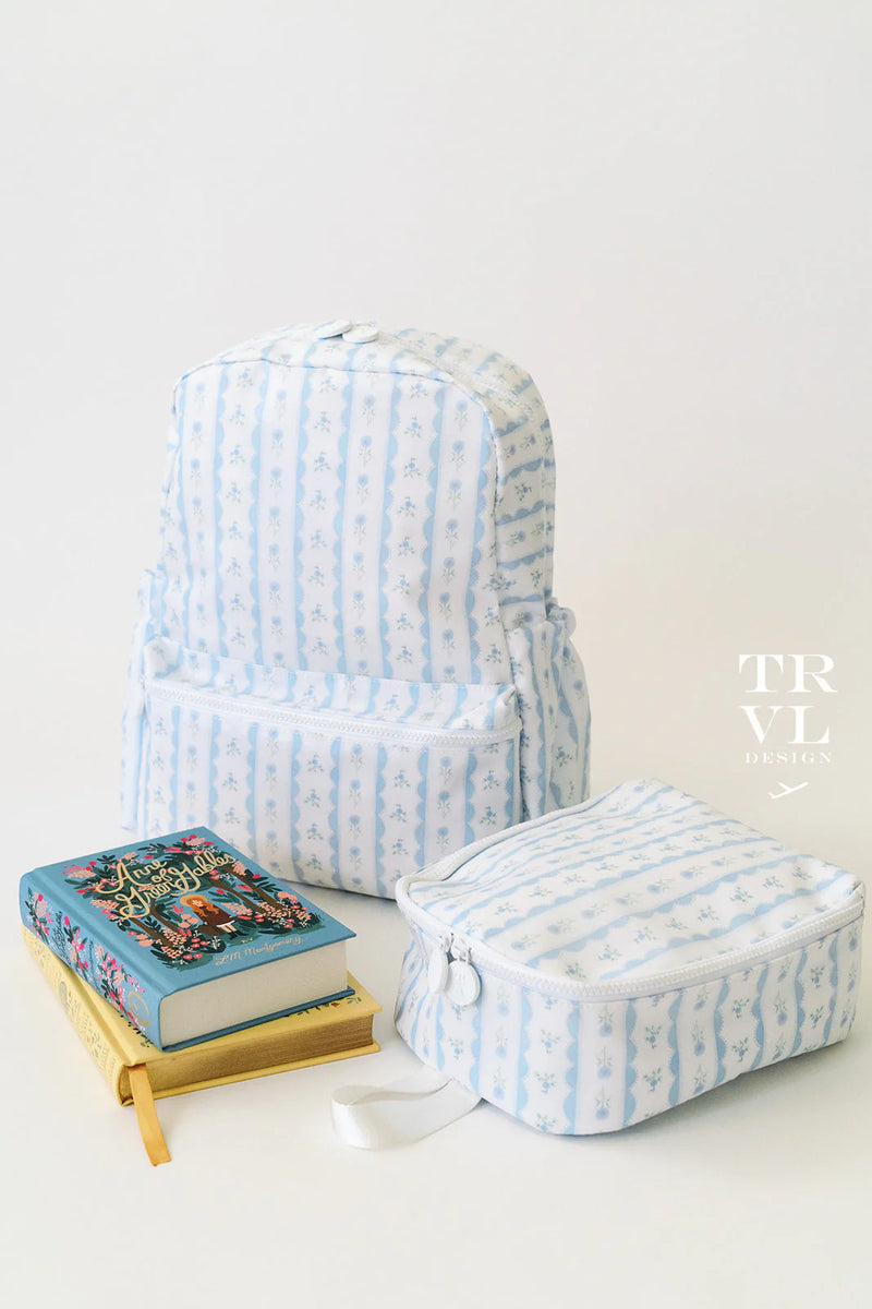 TRVL BACKPACKER RIBBON FLORAL BLUE
