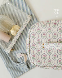 TRVL LUXE TRAIN 2 ANTIBES WITH NAVY PINSTRTIPE LINER