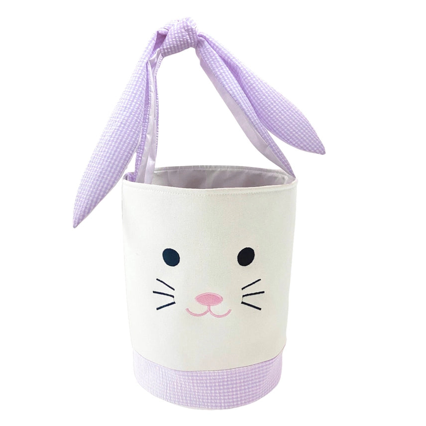 BITS & BOWS EASTER BUNNY BASKET LAVENDER