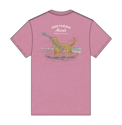 YOUTH SEAWASH TEE GOOD BOY STICK CHERRY BLOSSOM